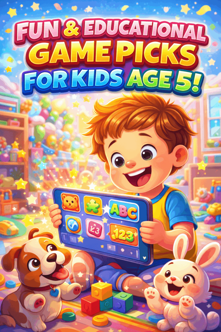 Great Games for 5-Year-Olds That Turn Screen Time Into Smart Time